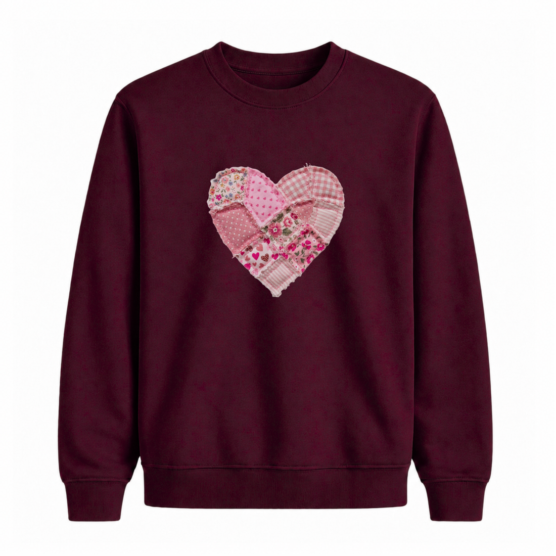 Sweatshirt Coeur Effet Patch