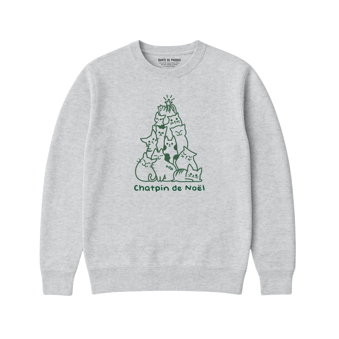 Sweatshirt Chatpin De Noël - Enfant
