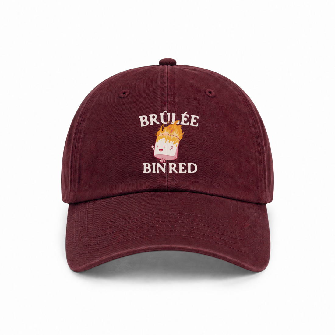 Casquette Brûlée Bin Red