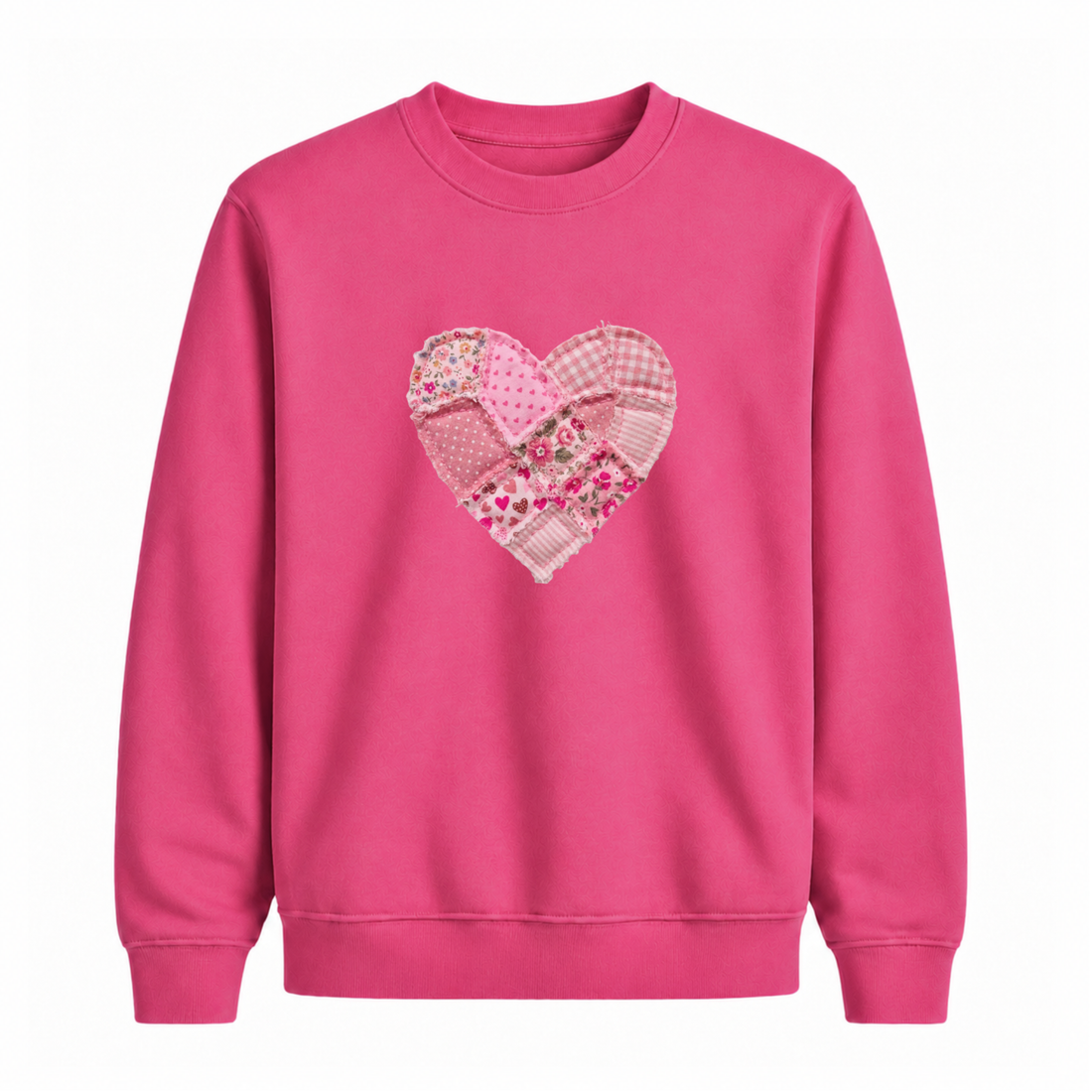 Sweatshirt Coeur Effet Patch
