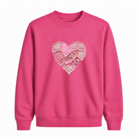 Sweatshirt Coeur Effet Patch
