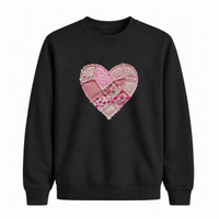 Sweatshirt Coeur Effet Patch