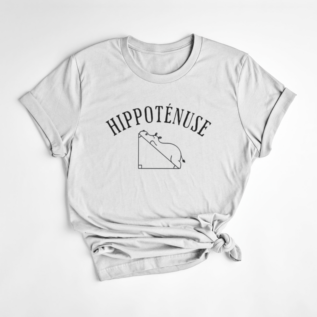 T-SHIRT HIPPOTÉNUSE - BLANC