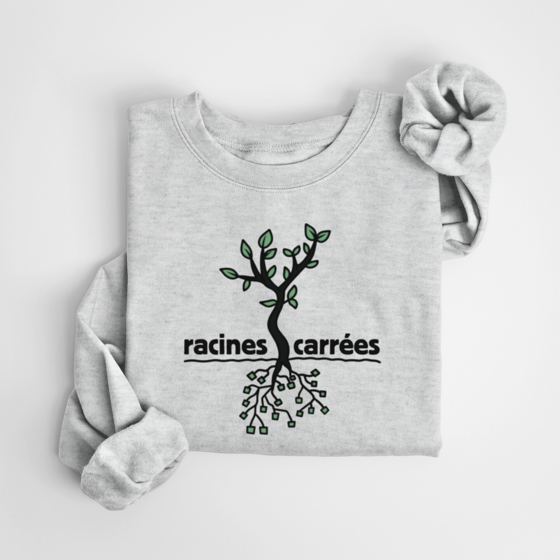 SWEATSHIRT RACINES CARRÉES - GRUAU