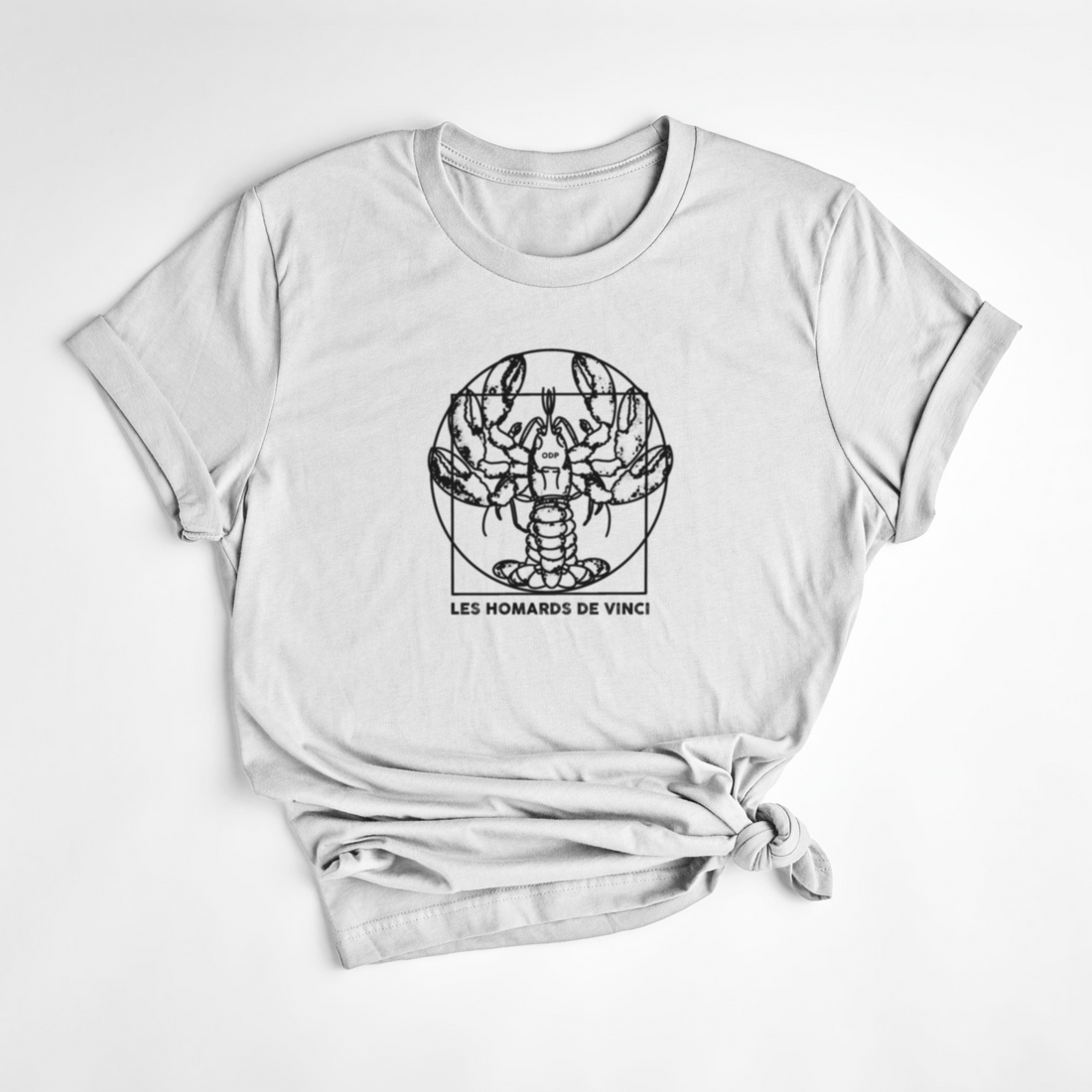 T-SHIRT HOMARD DE VINCI - BLANC