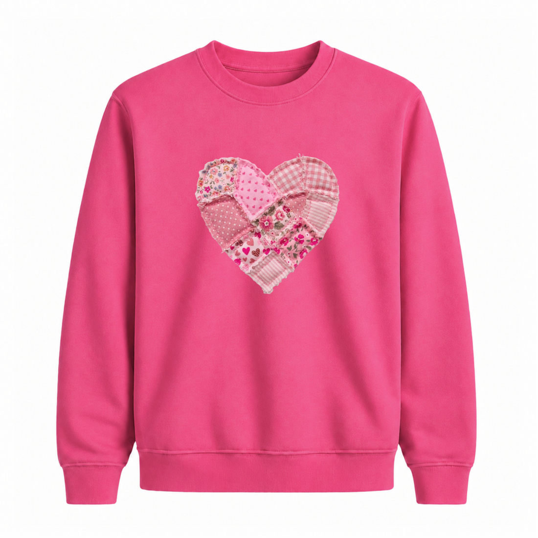 Sweatshirt Coeur Effet Patch