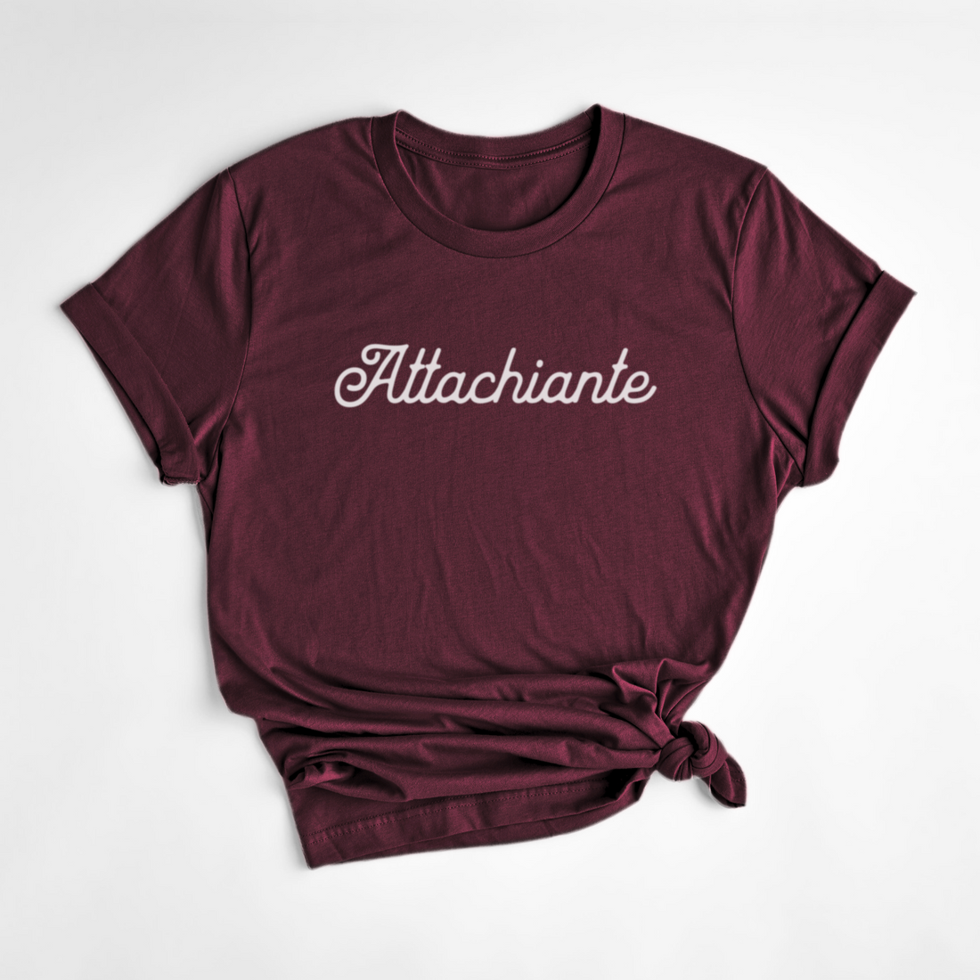 T-SHIRT ATTACHIANTE - BORDEAUX