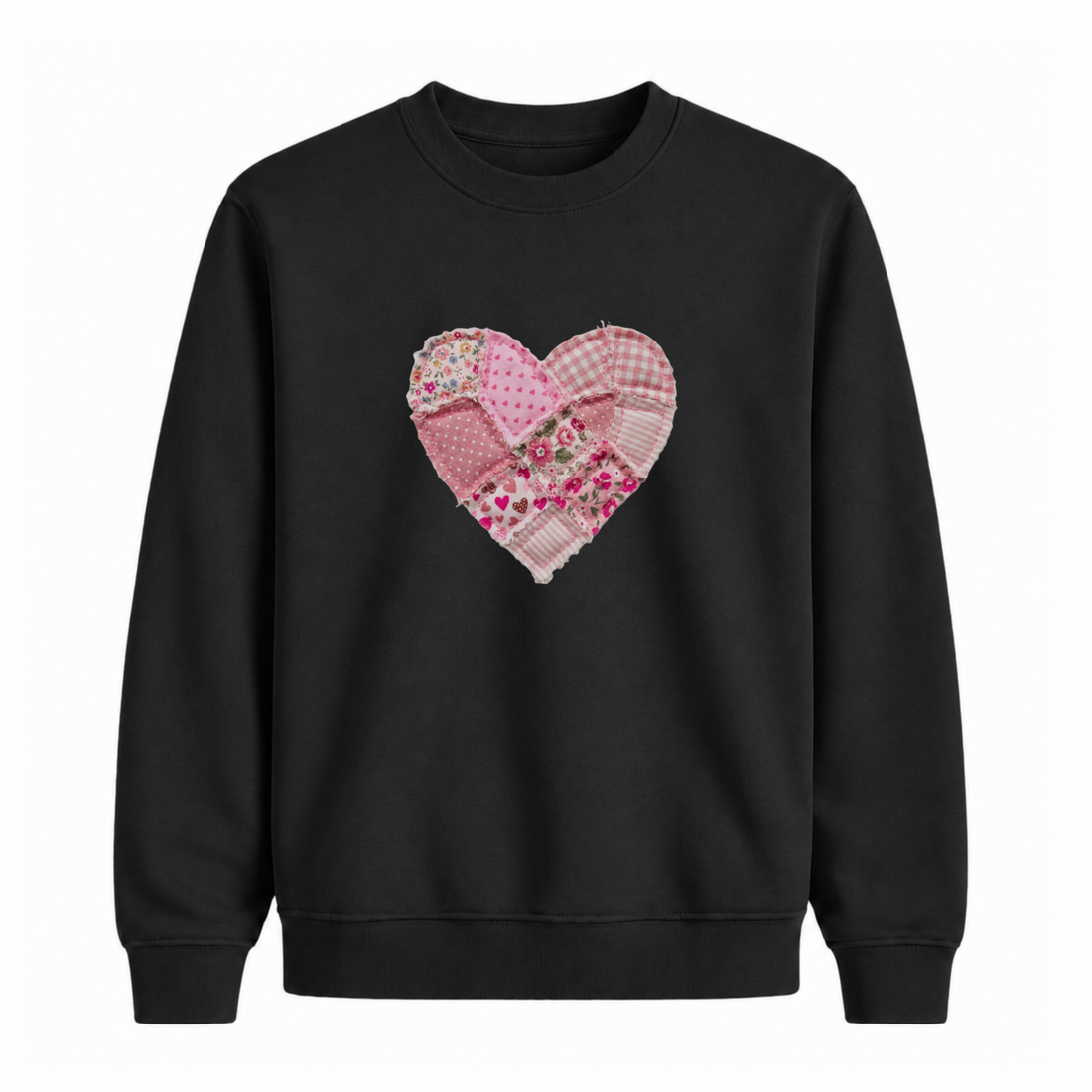 Sweatshirt Coeur Effet Patch