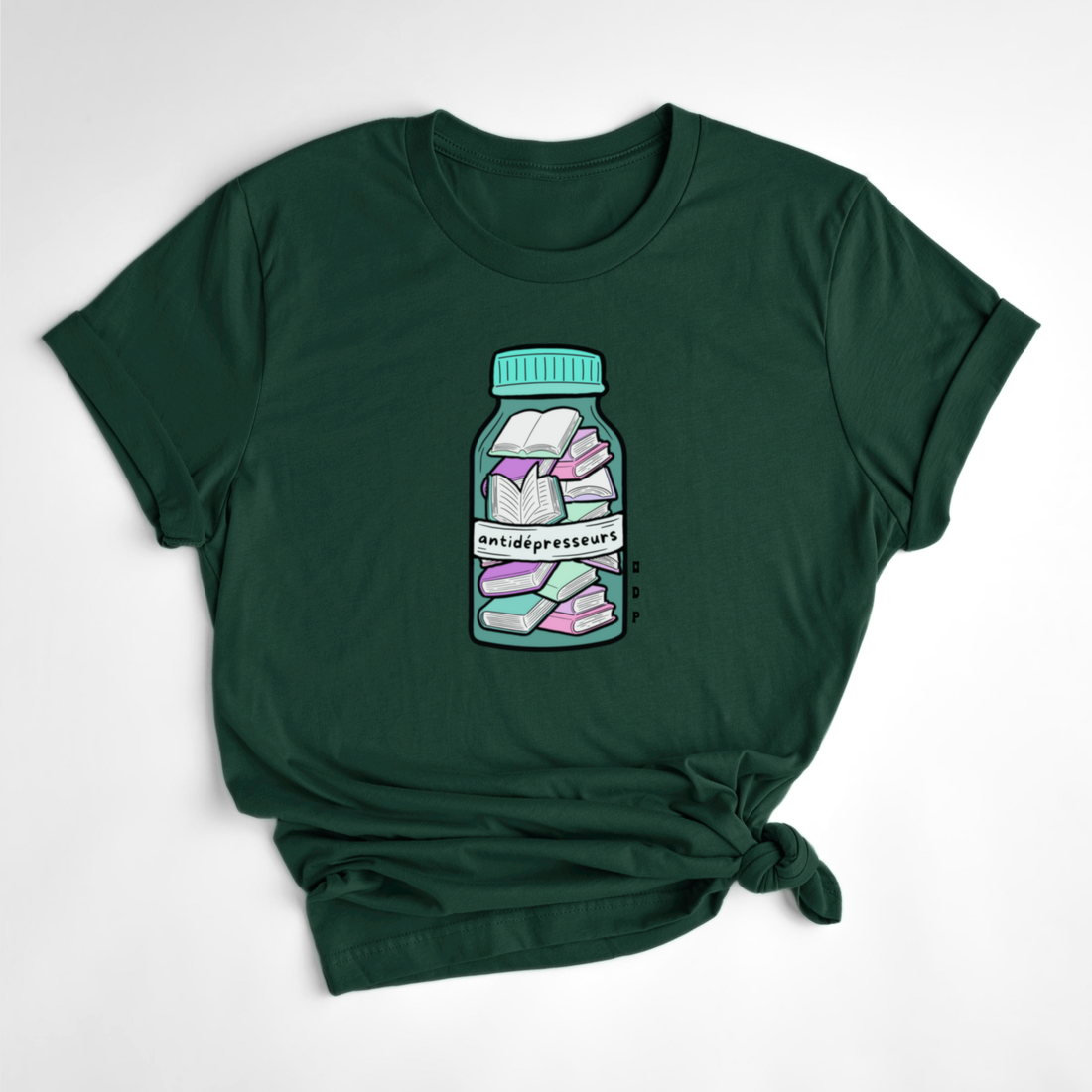 T-SHIRT ANTIDÉPRESSEURS LIVRES