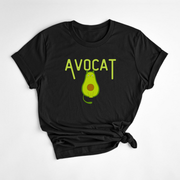 T-SHIRT AVOCAT - NOIR