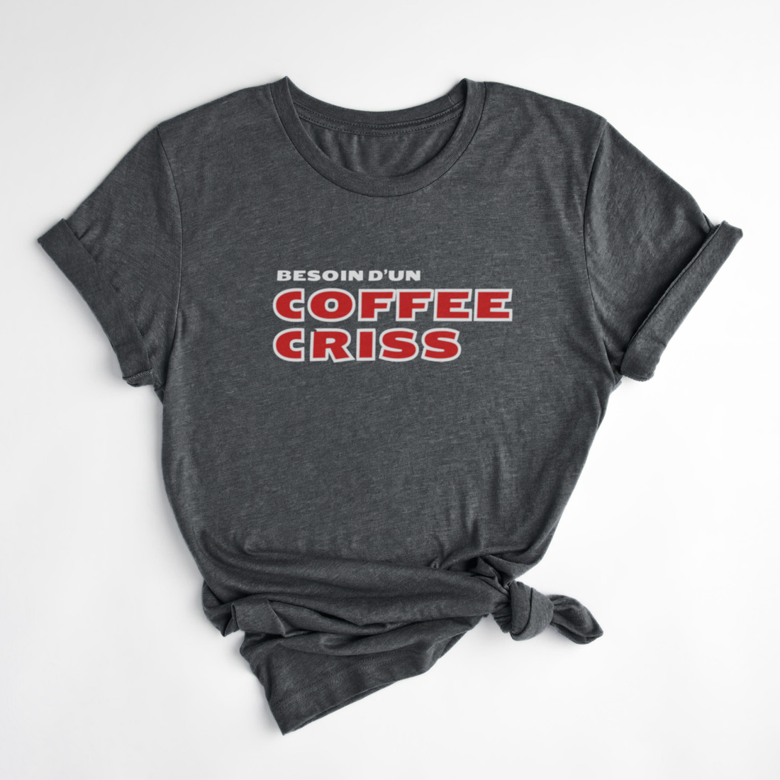 T-SHIRT COFFEE CRISP - CORBEAU