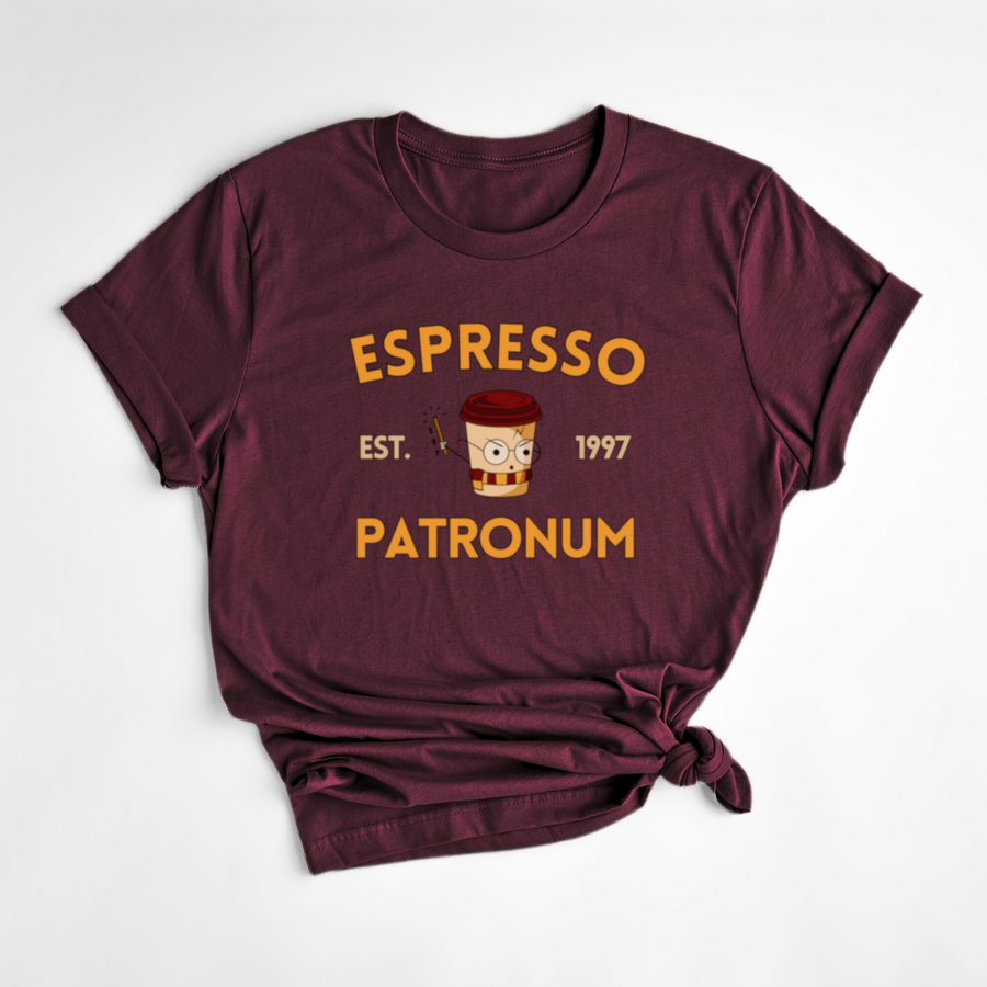 T-SHIRT ESPRESSO PATRONUM - BORDEAUX