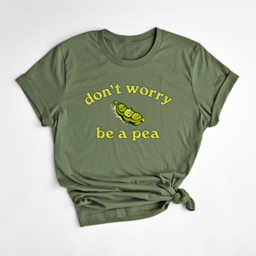 T-SHIRT BE A PEA - SAUGE