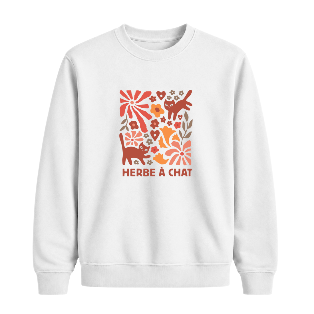 Sweatshirt Herbe À Chat
