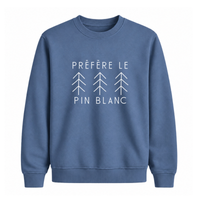 Sweatshirt Pin Blanc