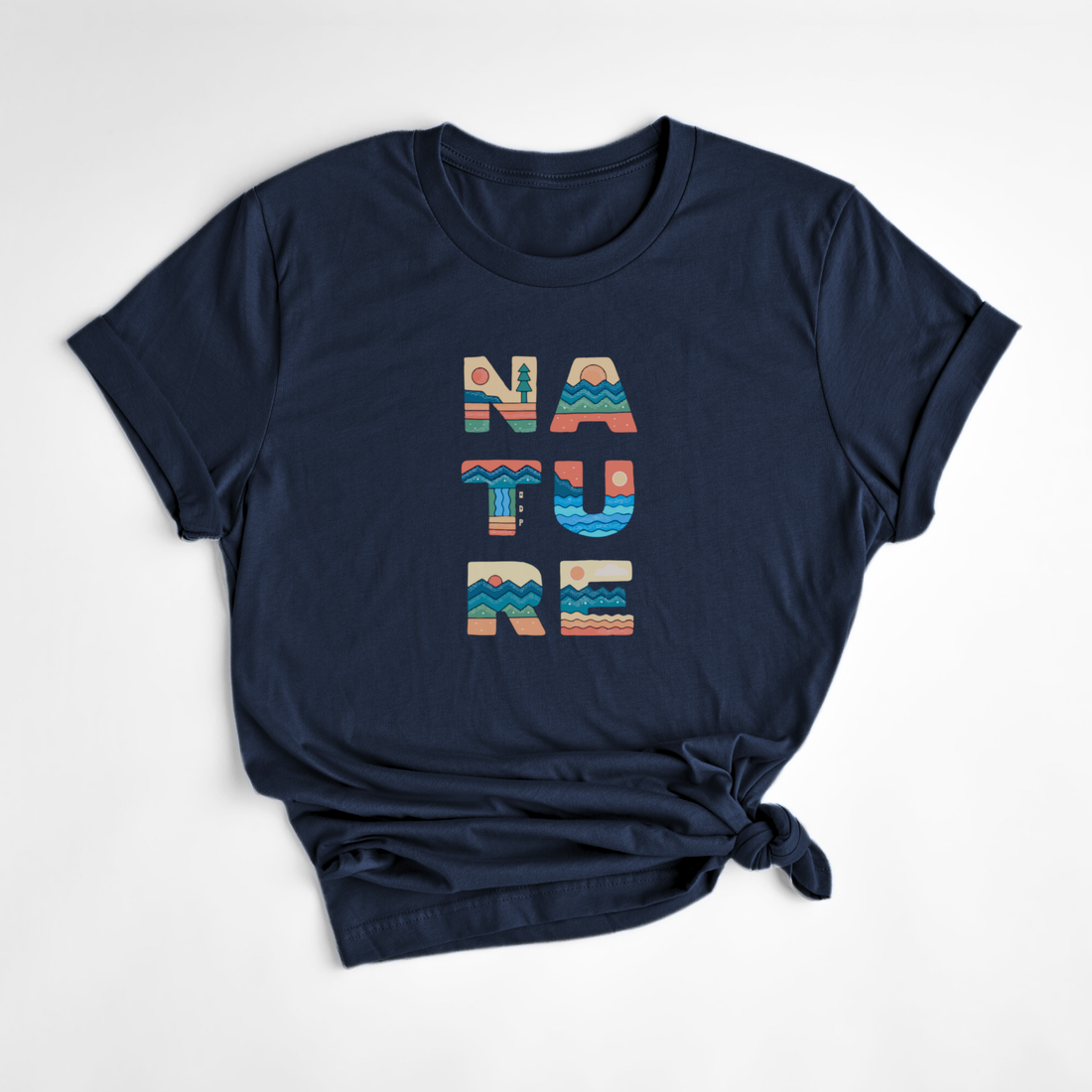 T-SHIRT NATURE - MARINE