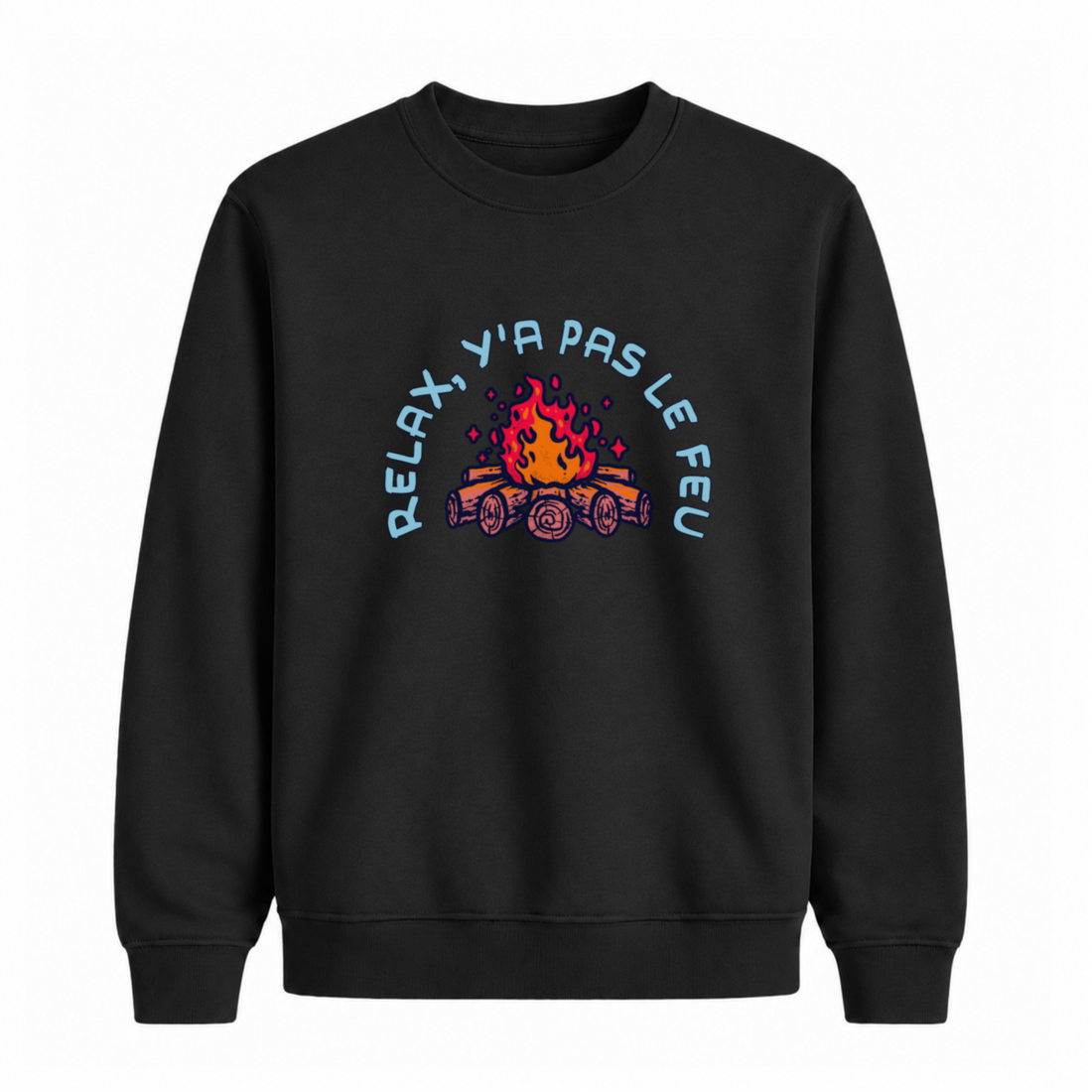 Sweatshirt Relax Feu