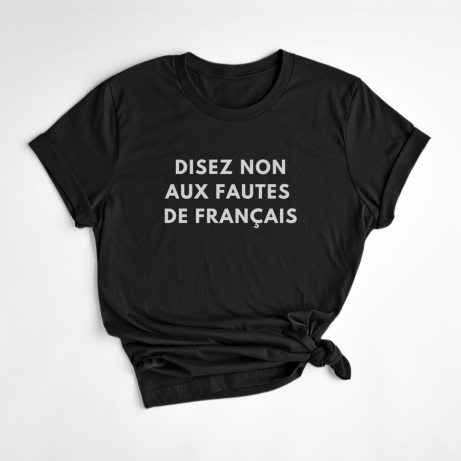 T-SHIRT FAUTES - NOIR