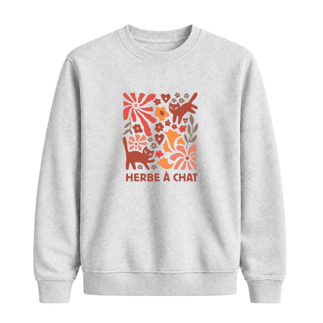 Sweatshirt Herbe À Chat
