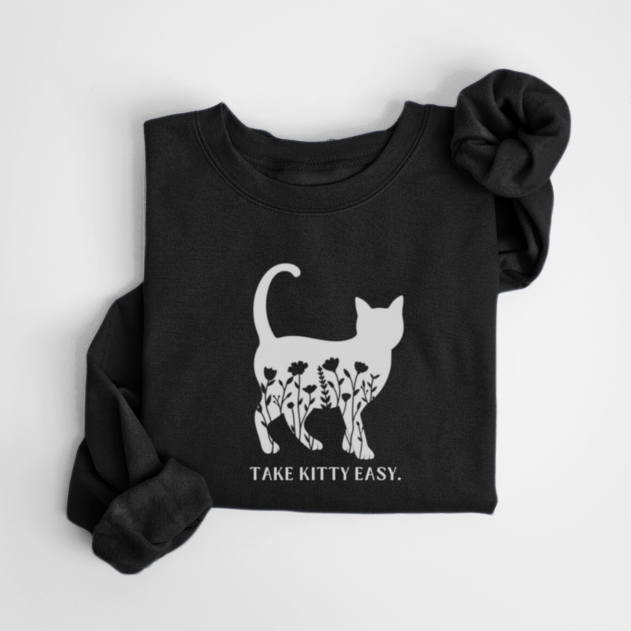 SWEATSHIRT KITTY - NOIR