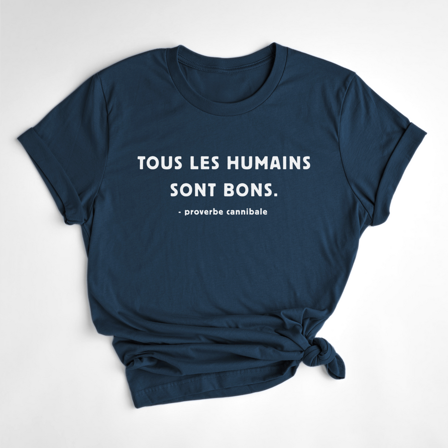 T-SHIRT PROVERBE CANNIBALE