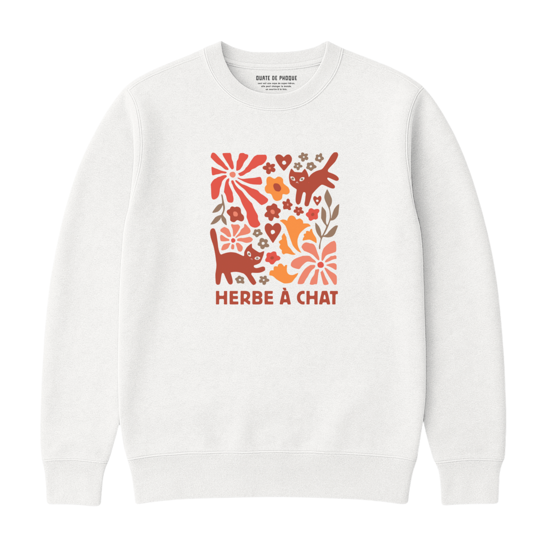 Sweatshirt Herbe À Chat