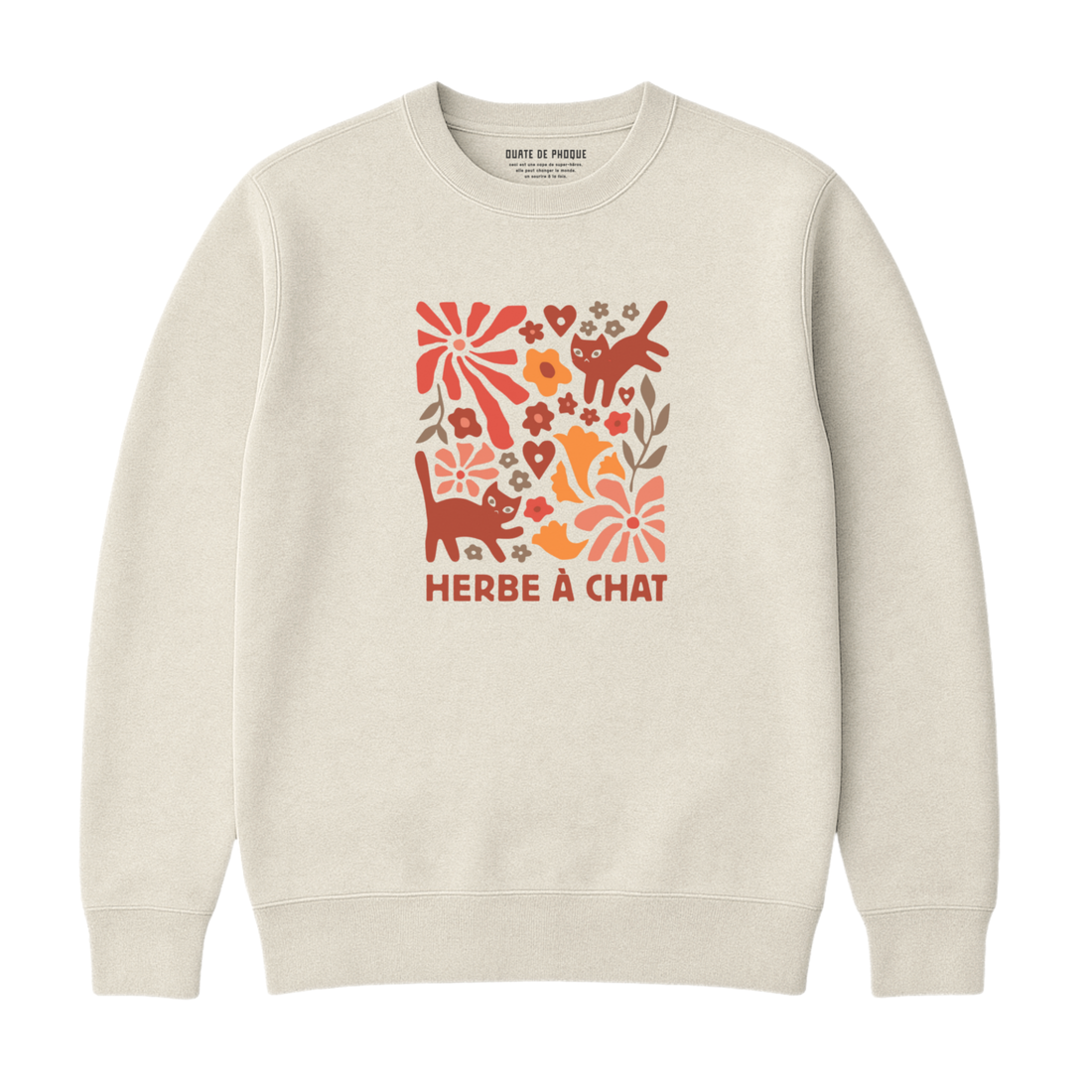 Sweatshirt Herbe À Chat