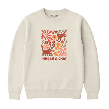 Sweatshirt Herbe À Chat