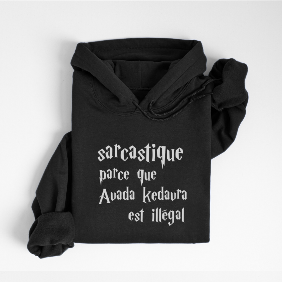 HOODIE SARCASTIQUE - NOIR