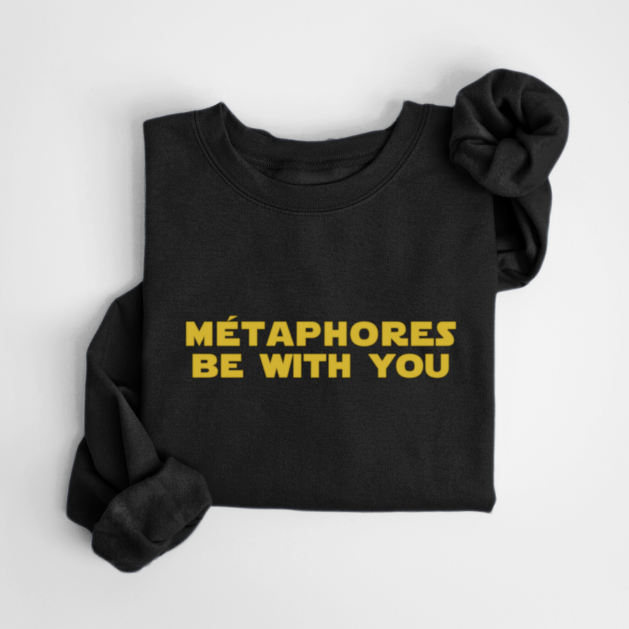 SWEATSHIRT MÉTAPHORES - NOIR