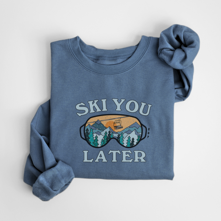 SWEATSHIRT SKI YOU LATER - DENIM