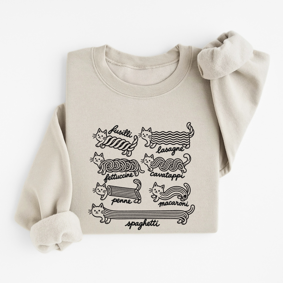 Sweatshirt Pâtes Chats