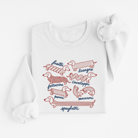Sweatshirt Pâtes Chiens