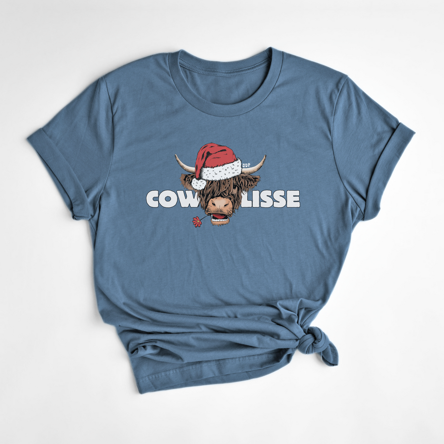 T-SHIRT COWLISSE NOËL - DENIM