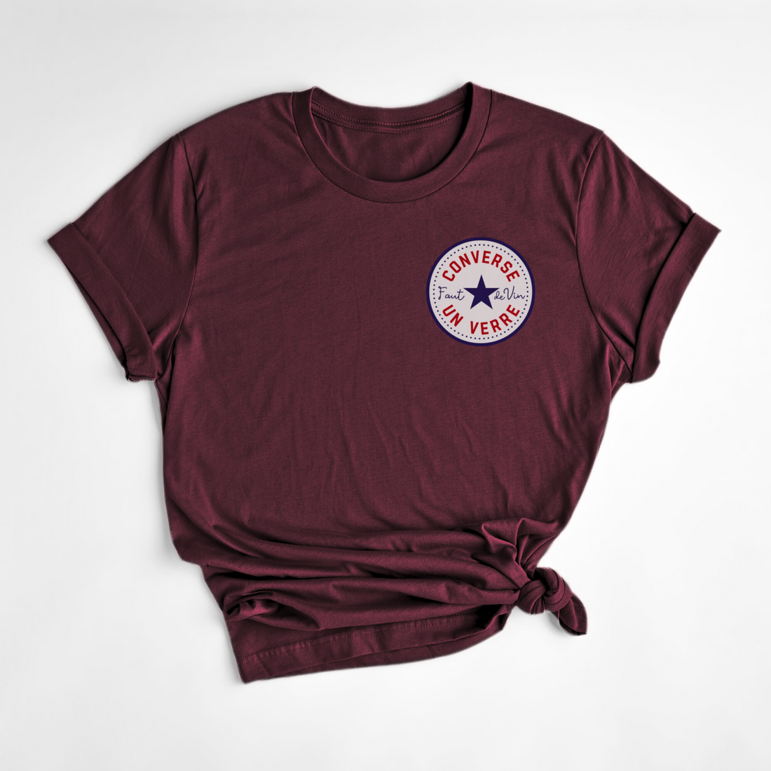 T-SHIRT CONVERSE - BORDEAUX