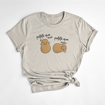 T-SHIRT PATATE QUE OUI - AMANDE