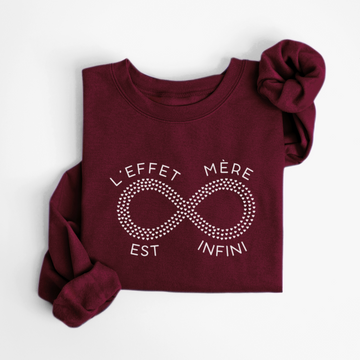 SWEATSHIRT EFFET MÈRE INFINI