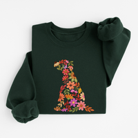 Sweatshirt Chien Floral