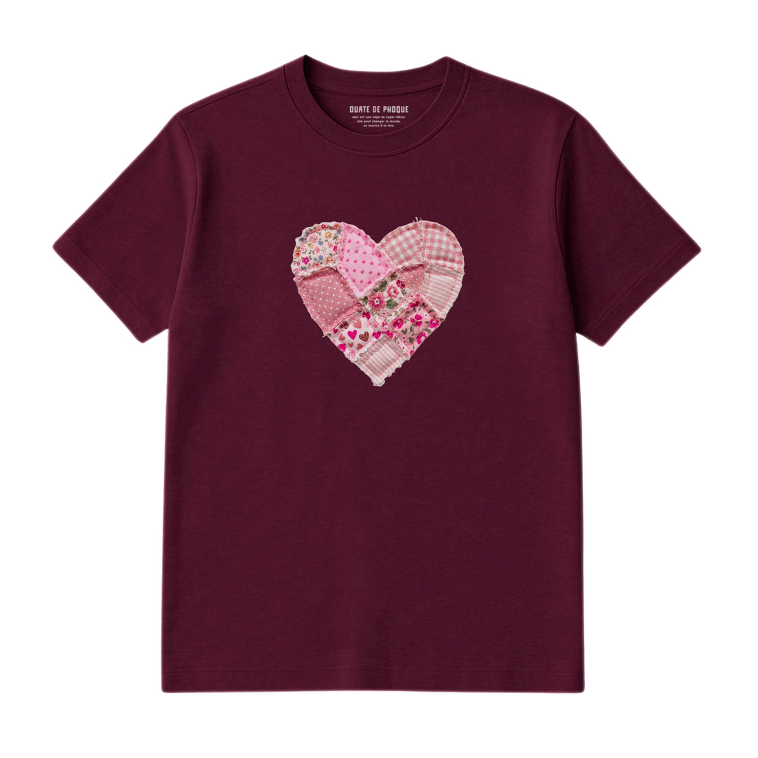 T-Shirt Coeur Effet Patch