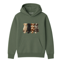 Hoodie Chien De Dos Effet Patch