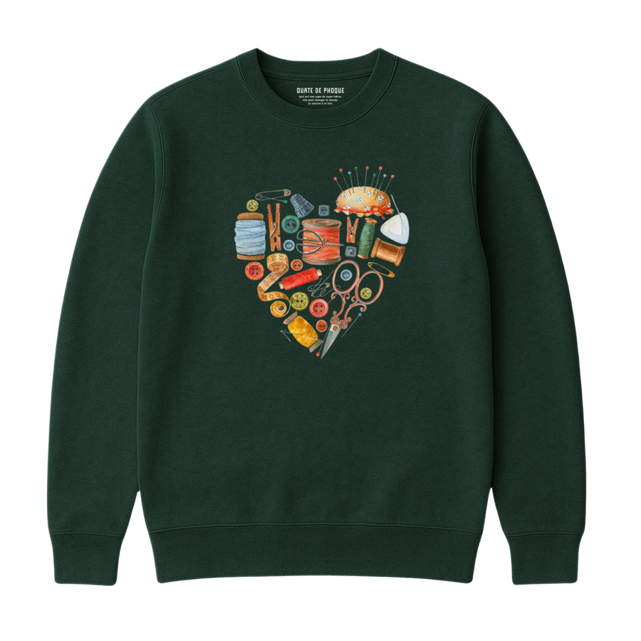 Sweatshirt Coeur Couture