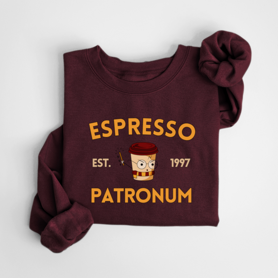 SWEATSHIRT ESPRESSO PATRONUM - BORDEAUX