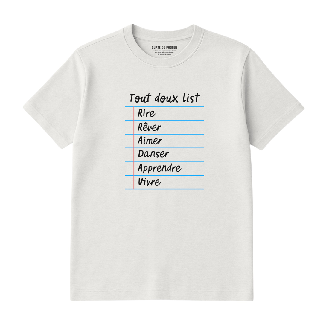 T-Shirt Tout Doux List