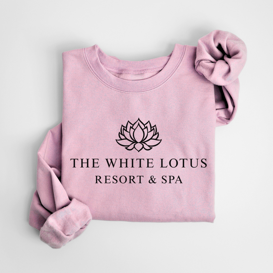 SWEATSHIRT WHITE LOTUS