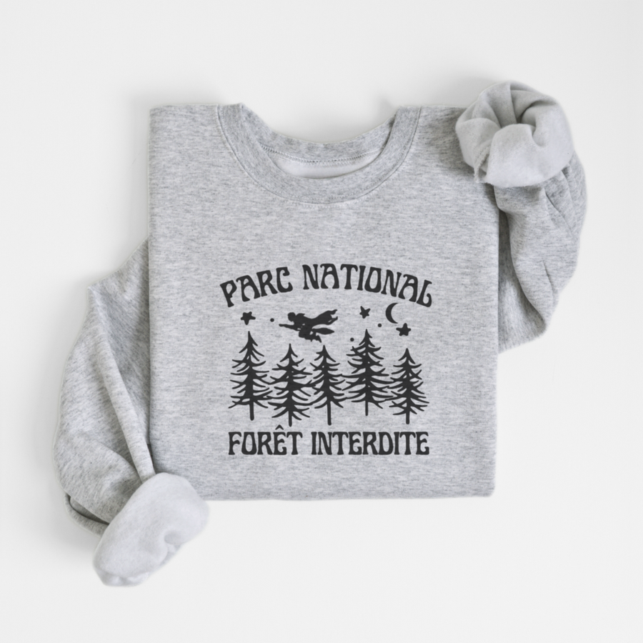 SWEATSHIRT FORÊT INTERDITE - GRUAU