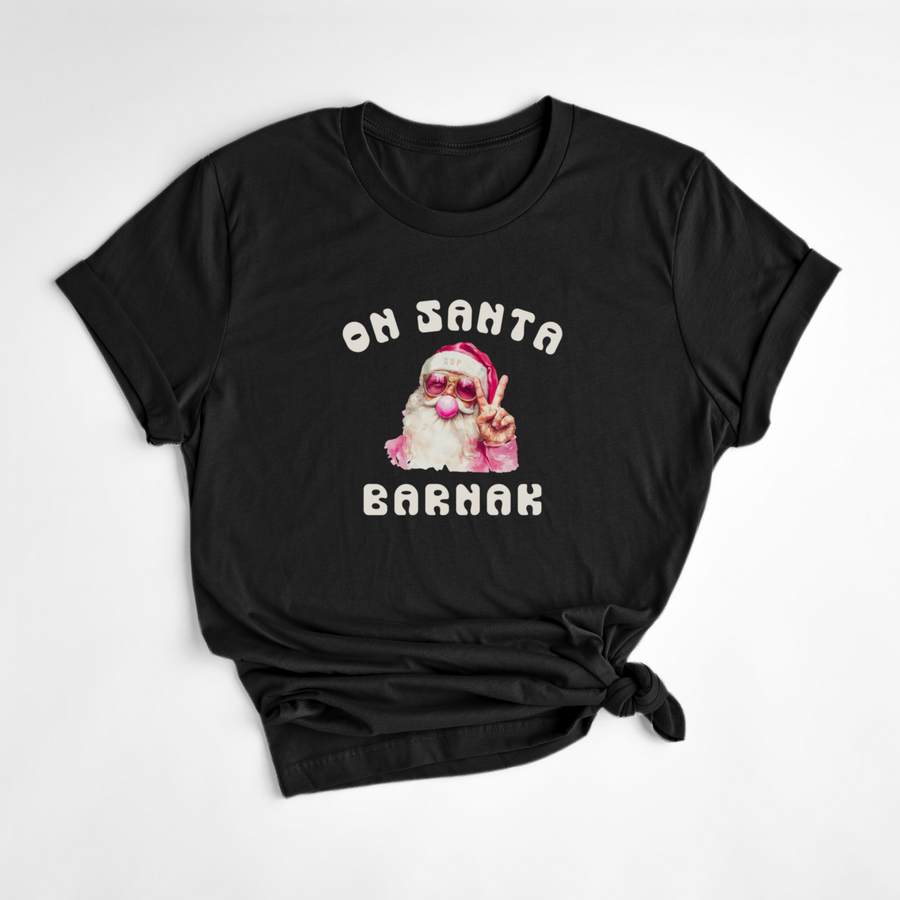 T-SHIRT SANTA - NOIR