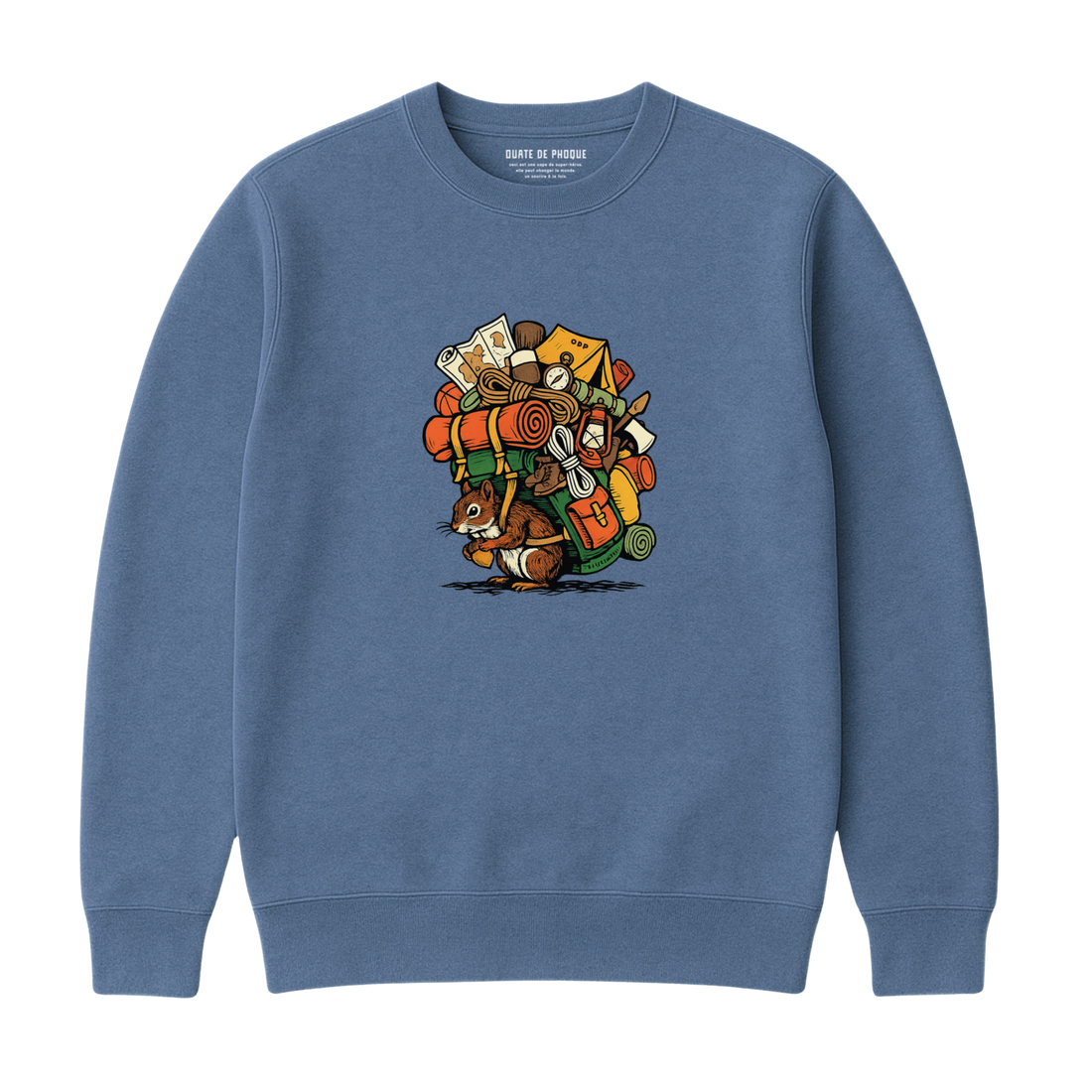 Sweatshirt Écureuil Camping