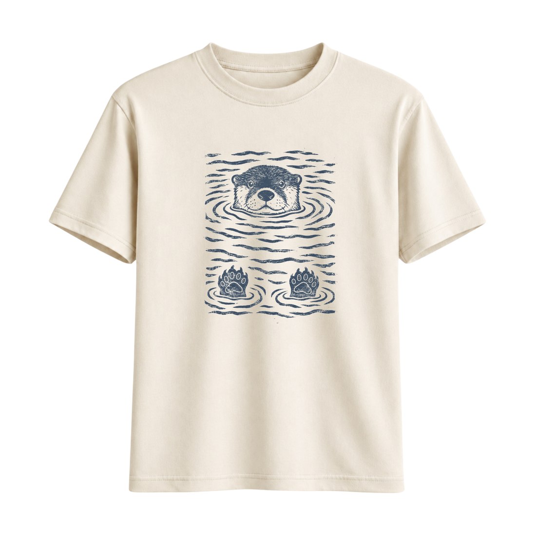 T-Shirt Loutre Vintage