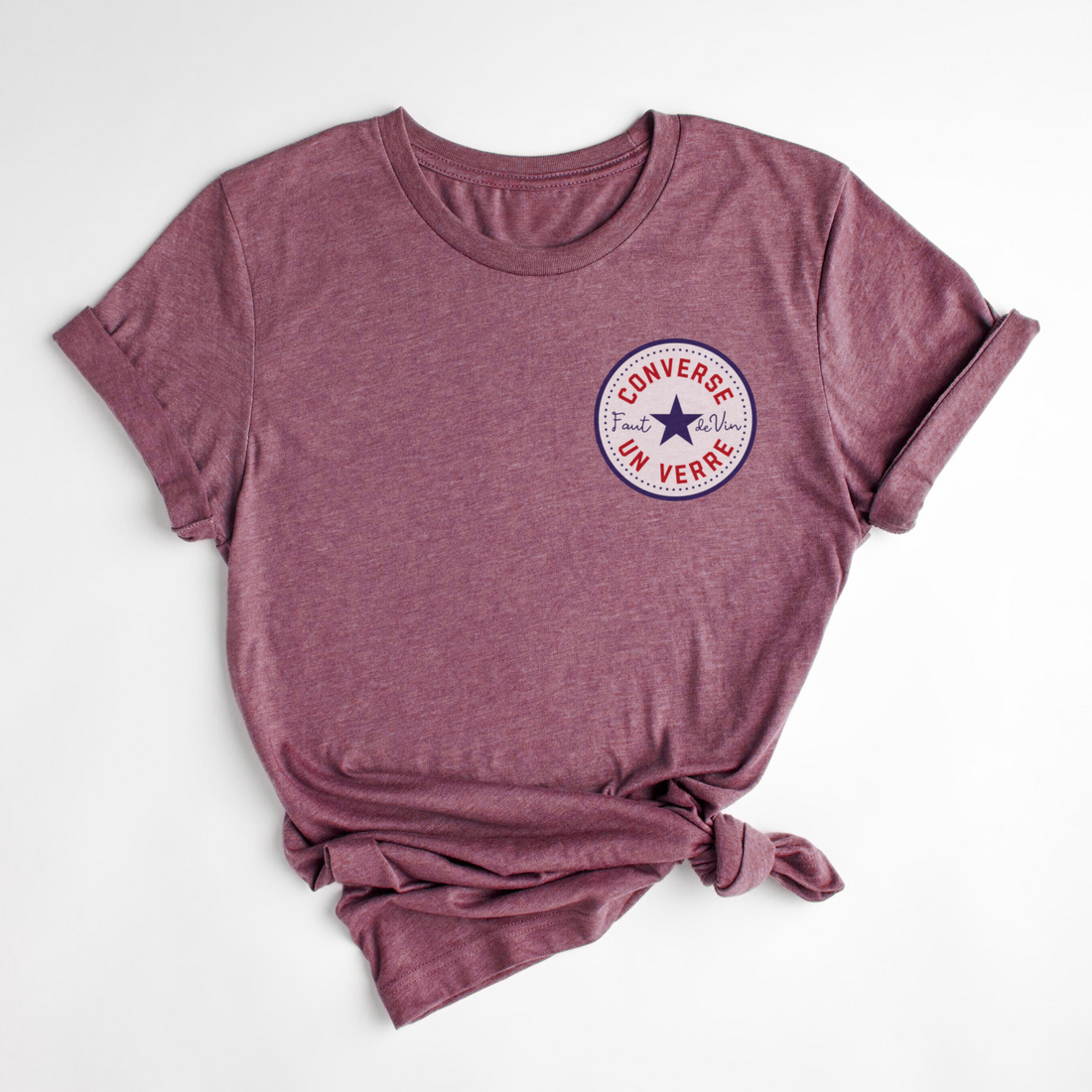 T-SHIRT CONVERSE - CERISE