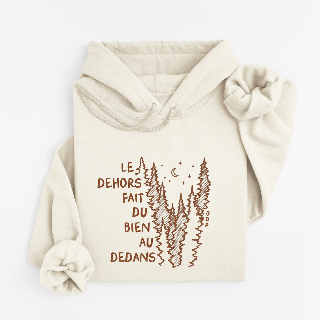Hoodie Dehors Dedans Sapins